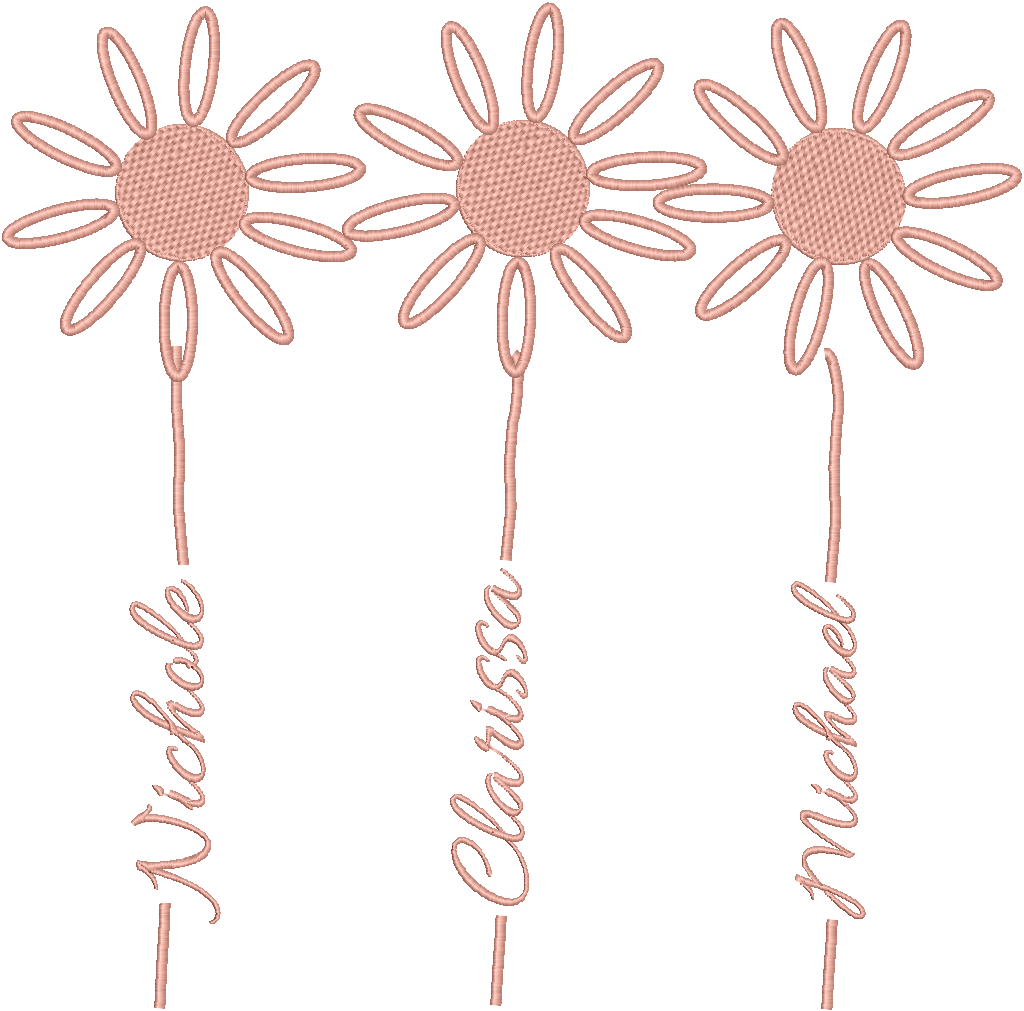 Mom's "Daisy" Shirt (Monochrome or Full Color - Customizable)