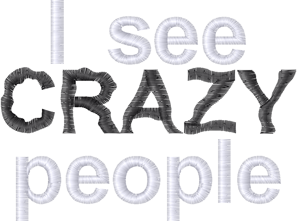 "I See Crazy People" Bag (Customizable)